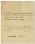 Rutherford B. Hayes Pardon Signed as President Dated 1 April 1878